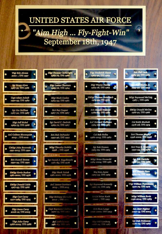 Air Force Perpetual Plaque