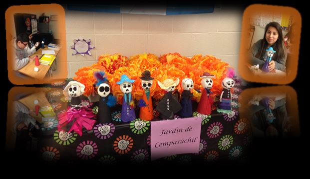 Catrina dolls made by Mrs. Boesenberg's Spanish IV Honors students