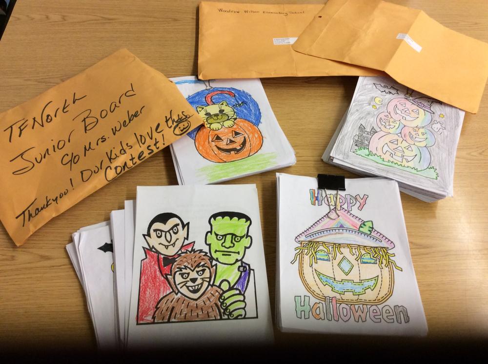 Junior Board and the Visual Arts Club sponsored a Halloween coloring contest for children in grades K-3.