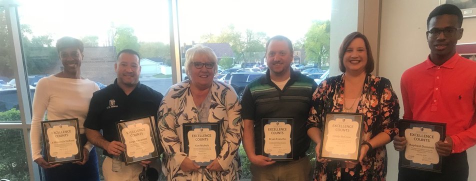 Staff members and student recognized for excellence
