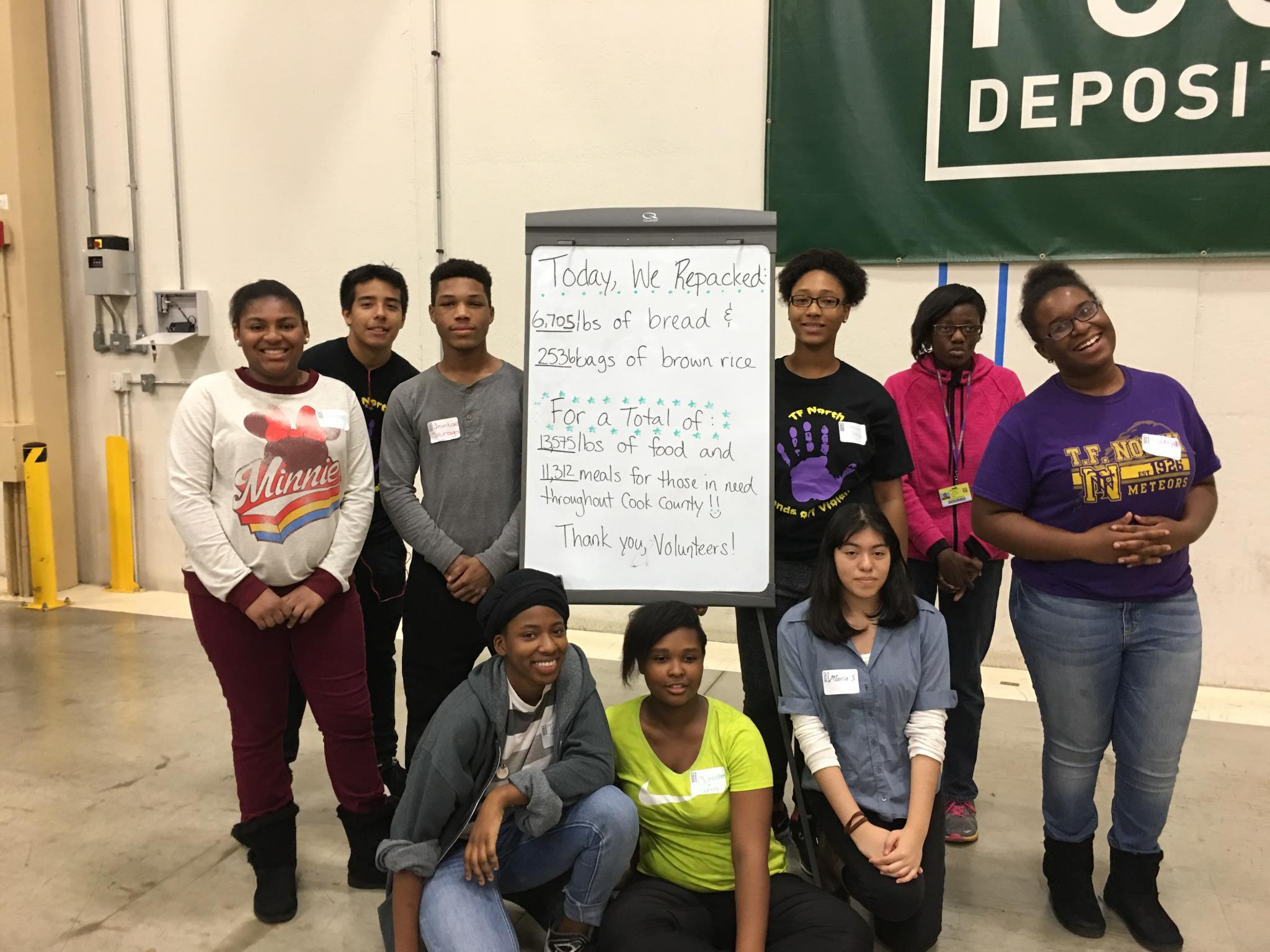 to help the Greater Chicago Food Depository