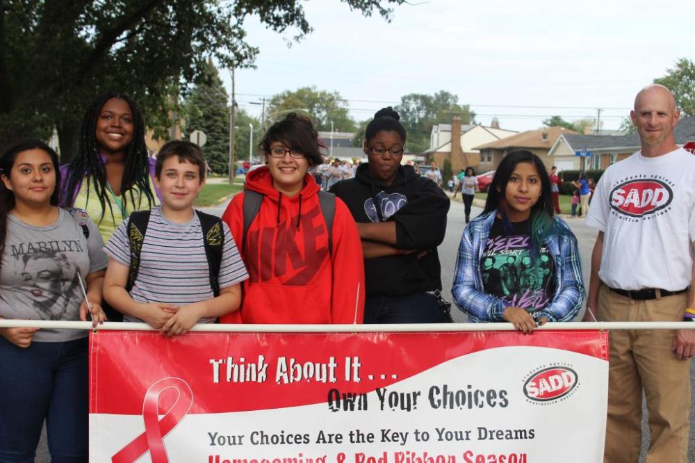 SADD in the HOMECOMING PARADE
