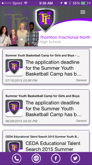 TF North App Screenshot